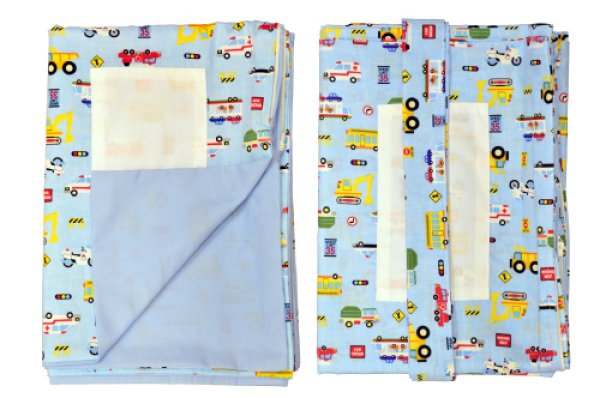 画像3: 保育園お昼寝布団４点セット・標準サイズ/敷布団１３０ｃｍ×７０ｃｍ（側生地） (3)